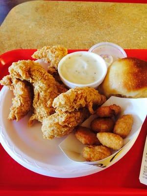 #2 combo: 7 express tenders with side of corn nuggets