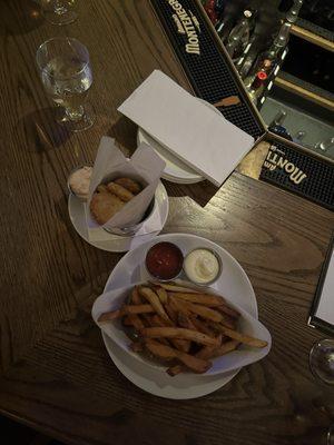 Fried Pickles and House Cut Fries