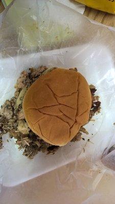 Pork sandwich.