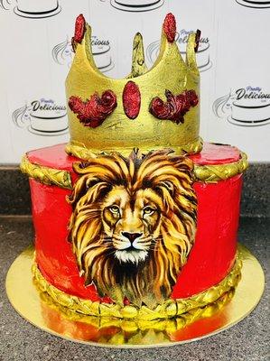 King lion cake