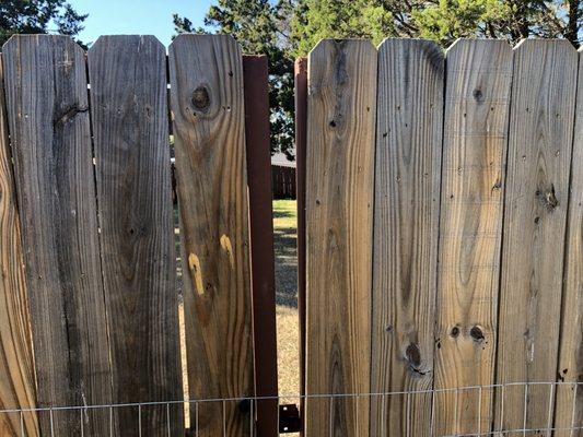 Gate From Outside With Pickets Installed Backwards