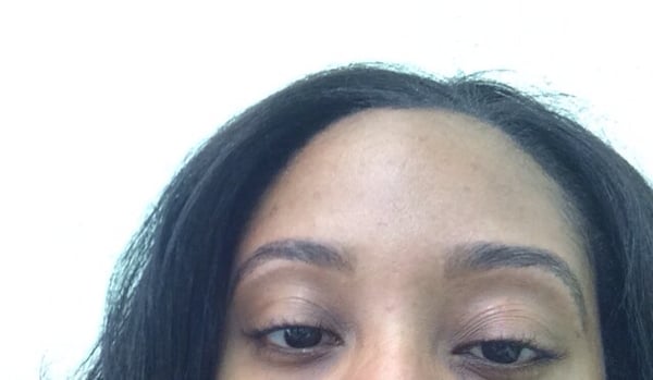 Results of brow threading and tint * note this is a bad pic. I was very happy with my results*