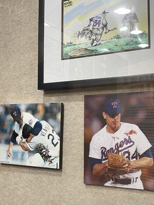 Nolan Ryan kicking ass on Robin Ventura when he stormed the mount. Go old man!