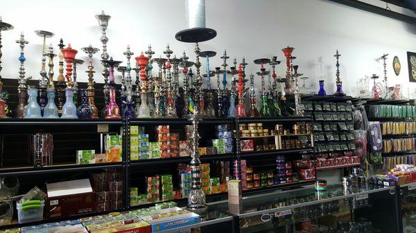 This place is awesome. They carry all the hookah accessories I need and more. Also, their glass selection was amazing.