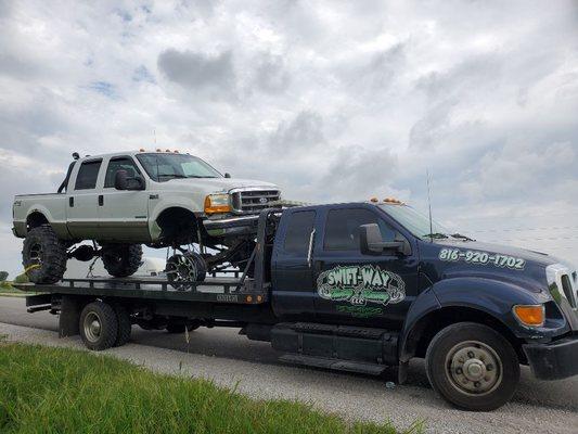 Monster truck towing