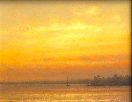 Plein Air Sunset by Peter Pettegrew, Oil on Canvas