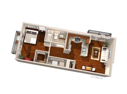 One Bedroom Layout