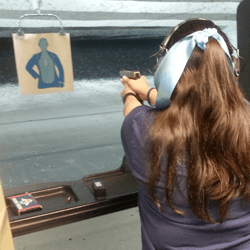 Female student during Private Instruction Session