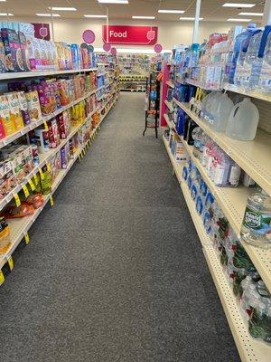 Example aisle in the store