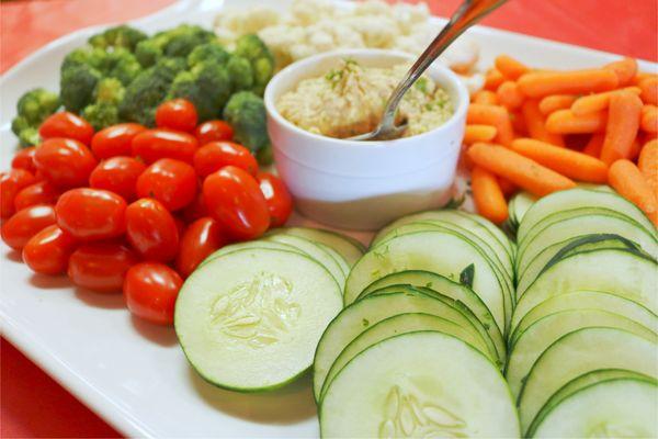 Veggies and hummus?  Sounds good to me!