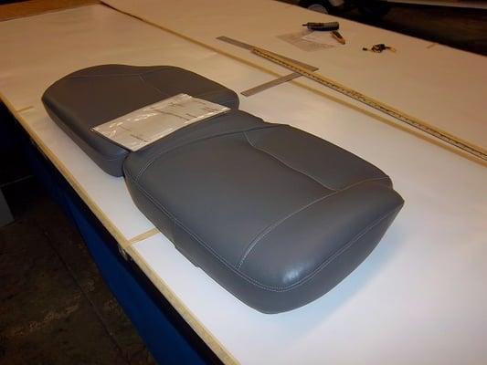 Truck seat cushions, total rebuild.