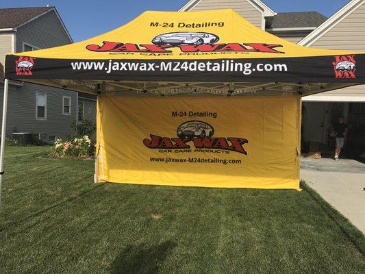 Look for our tent at local car shows