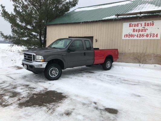 Here is the truck closer to being road worthy. Last thing to do is alignment. Total bill parts and labor including box was close to $5000.