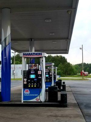 MARATHON GAS STATION on Riverside in Macon, Georgia.