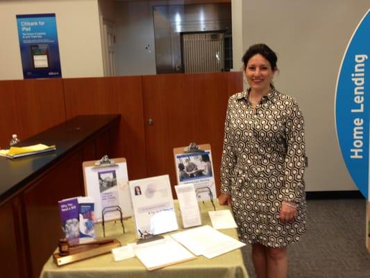 Ms. Klat was asked to present information on the importance of Estate Planning at Citibank's Small Business Day.