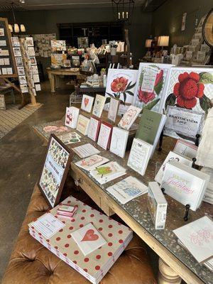 Beautiful selection of stationary, notecards, and more.