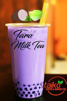 Taro Milk Tea, an absolute bubble tea staple.