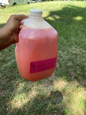 Gallon Size Strawberry Lemonade