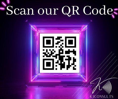 Need a QR Code? Website, Promo Video, Photography or advertisement. We can assist you. Scan our QR Code to visit our website and reach out!