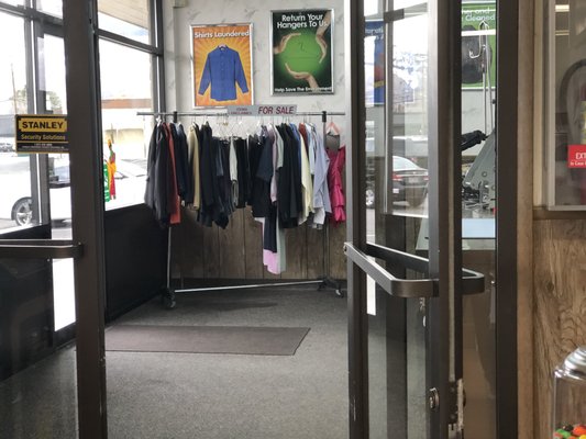 Tuesday, March 19, 2019: view of store from inside adjoining laundromat.