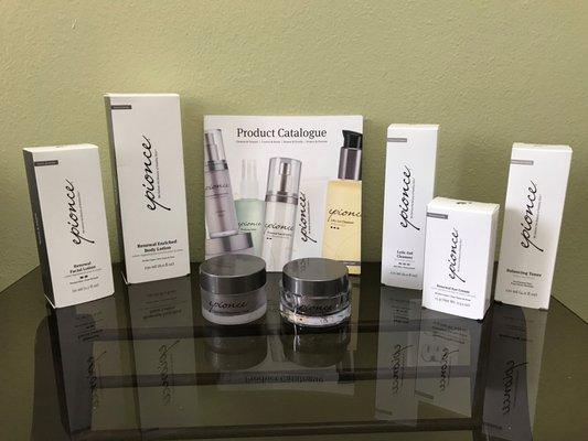 Epionce skin care line.  Call for product availability.