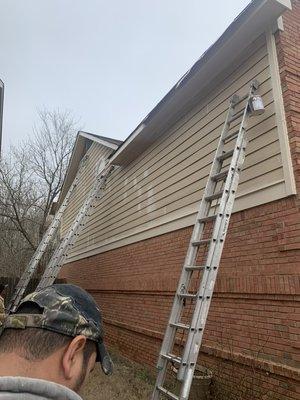 We also install new or repair with new siding. We paint as-well. We paint interior houses and exterior houses