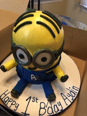 Custom Minion Cake