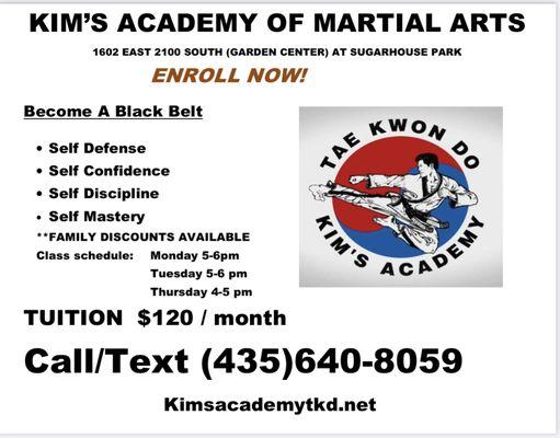 Enroll now! Tuition special. Call (435) 640-8059