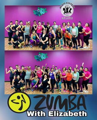 Monday night Zumba® class
with Elizabeth