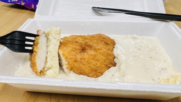 Fried Chicken Biscuits & Gravy.