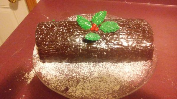 Christmas yule log