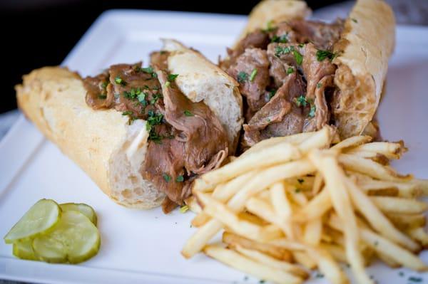 Latrelle's Roast Beef Po'boy Dressed with French Fries