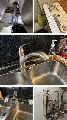 Replace kitchen faucet