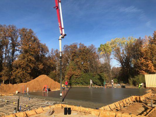 100 yard concrete pour