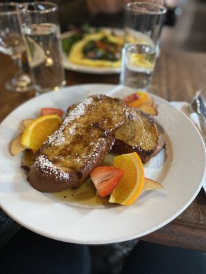 french toast aux fruits