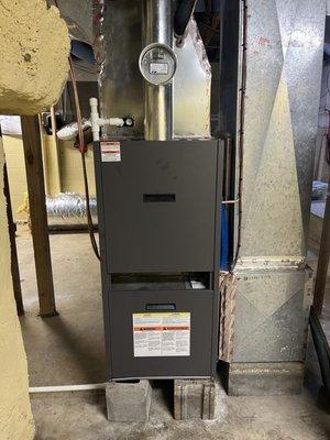 New oil furnace heat pump dual fuel system