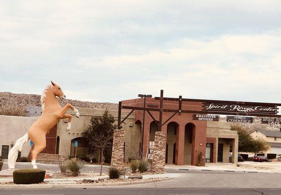 Apple Valley Rd entrance to the Spirit River Center Executive Offices.  CBL Wealth Management is located in the the Executive Offices.