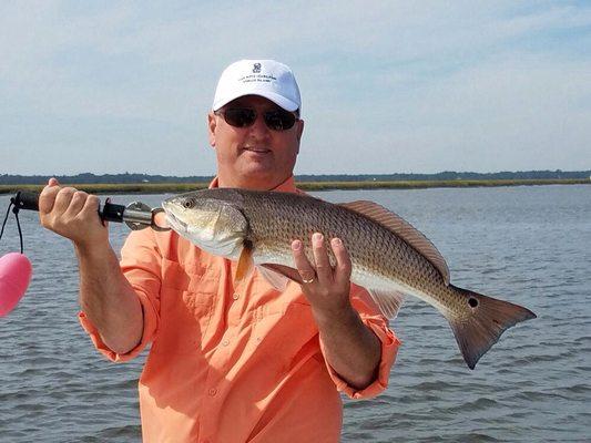 This slot redfish would have been a nice dinner.