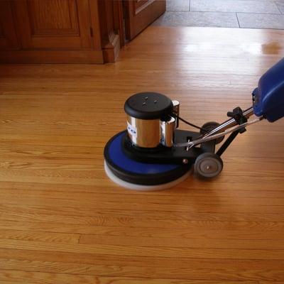 Wood Floor Cleaning, Buffing & Polishing