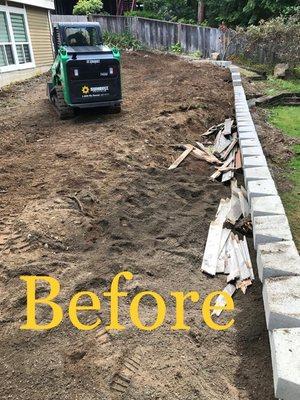 Retaining wall,level renovation yard