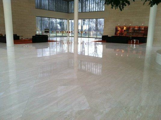 Mastercard Headquarters. Refinished Lobby.