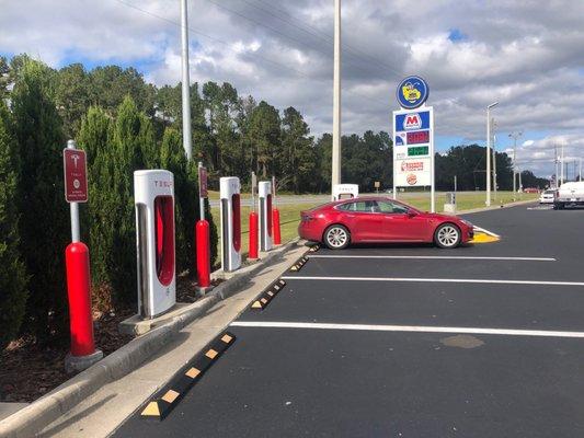 Supercharging stations