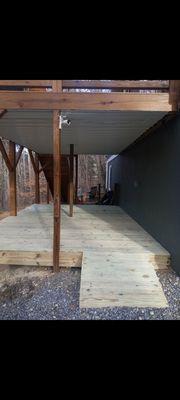 Under deck roof and deck (after)