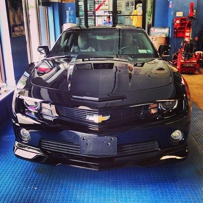 2012 Camaro SS front collision repair completed