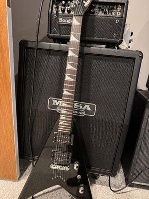 Jackson Guitar and Mesa Boogie amp