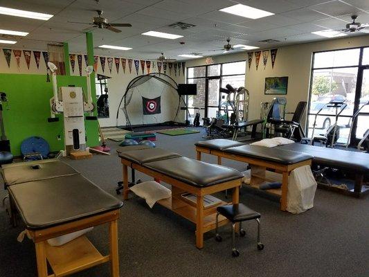 Inside clinic patient tables