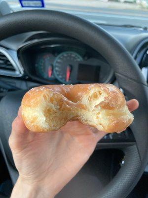 Glazed yeast donut