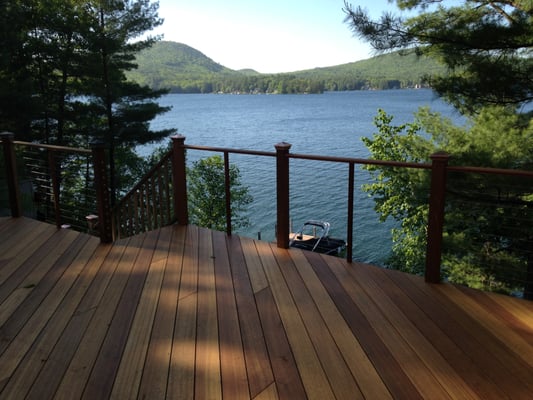 Merrymeeting lake deck.