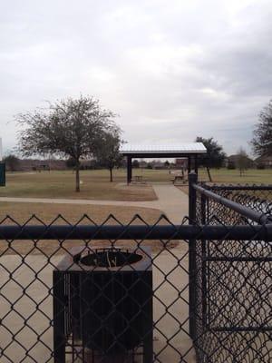 Plenty of benches, 2 picnic tables, and a covered shelter.