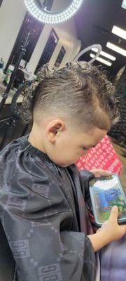 Kids cut freddy barber